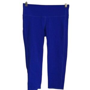 Athleta Chaturanga Cobalt Varsity Blue Capri # 921625